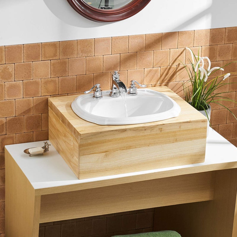 BWE 8 Inch Widespread Bathroom Faucet Chrome with Pop Up Drain and Supply Hose Two-Handle 3 Holes Waterfall Bathroom Sink Faucet Lavatory Mixer Tap - Image 3